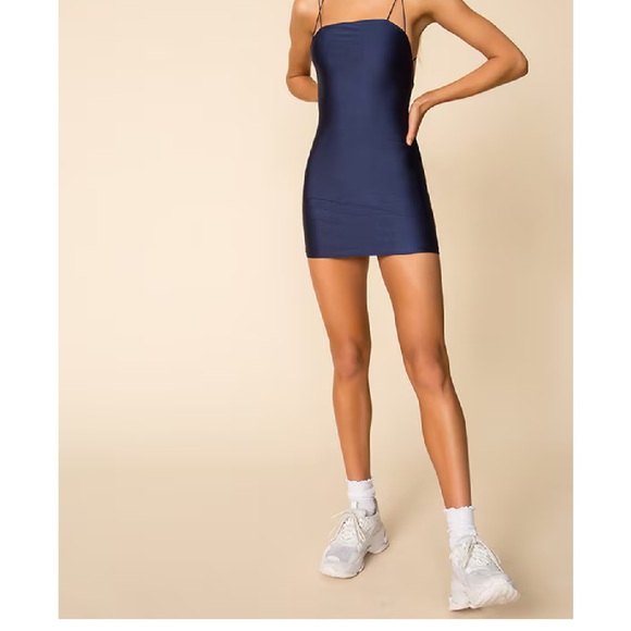 Kiki Strappy Mini Dress in Blue superdown - Picture 4 of 6